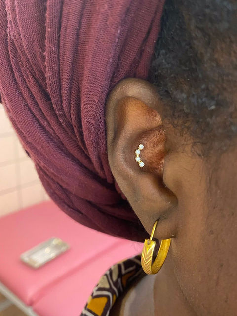 Diamond Ear Piercing, Good Fortune Studio, London