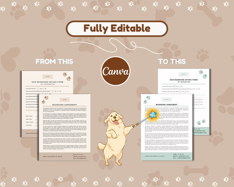 Thumbnail: Pet Sitting Business Forms Bundle Brown