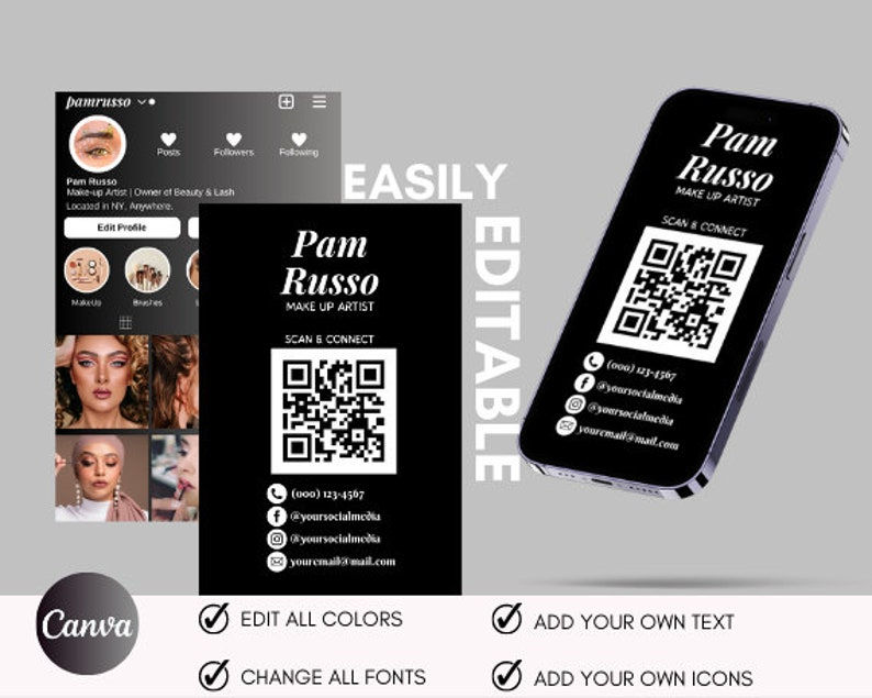 Thumbnail: Instagram Business Card Template Variety