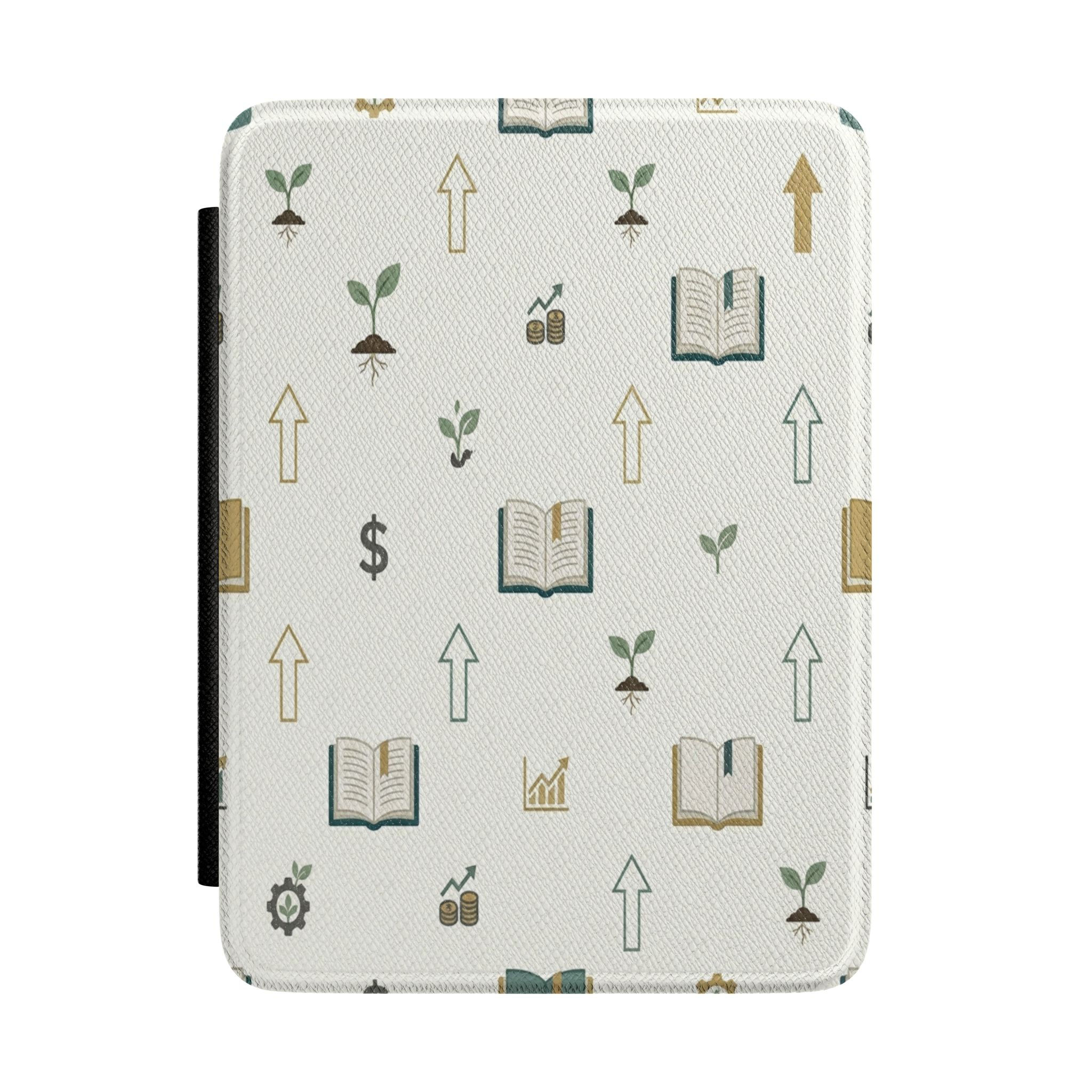 Kindle Case — Growth & Reading Patterned E-Reader Cover