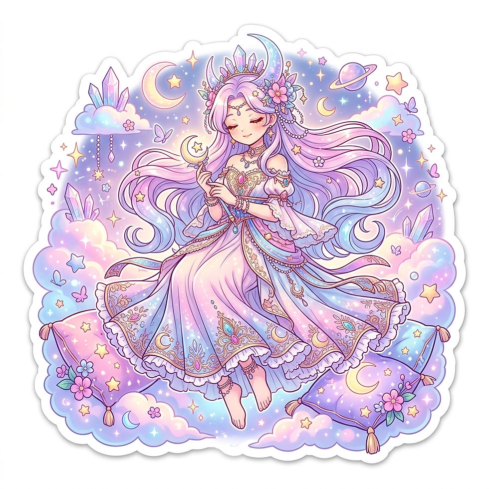 Thumbnail: Celestara  A Magical Collection of Celestial Princess & Fantasy Digital Stickers