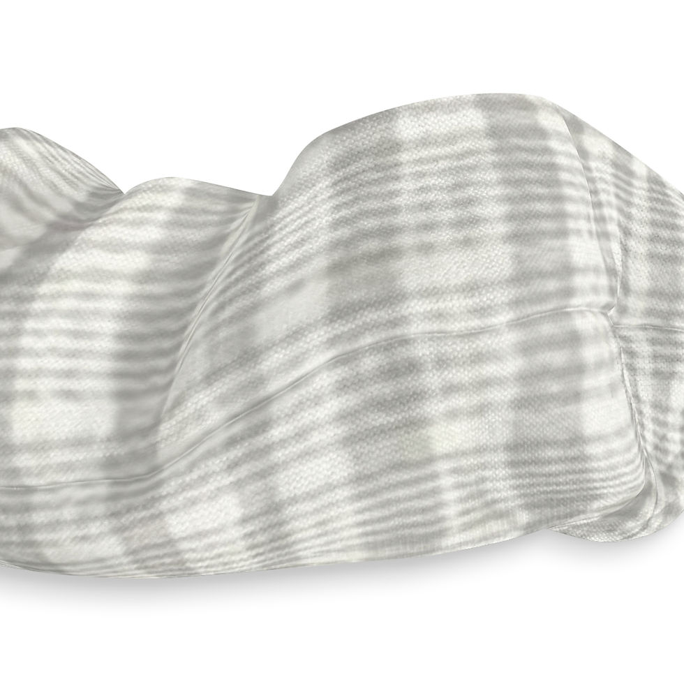 Thumbnail: Gray Marble Zebra Print Scrunchie — Neutral Animal-Print Hair Accessory