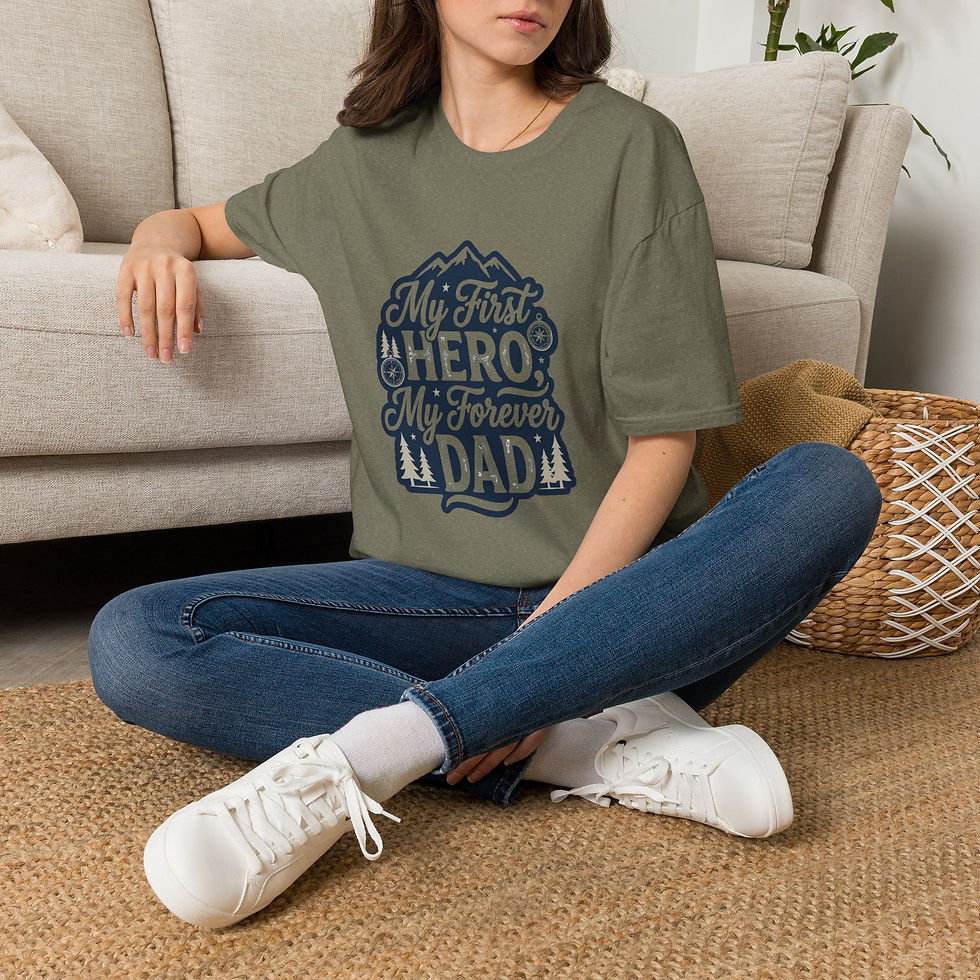 Hình thu nhỏ: My First Hero My Forever Dad T-Shirt — Father's Day Dad Tribute Tee
