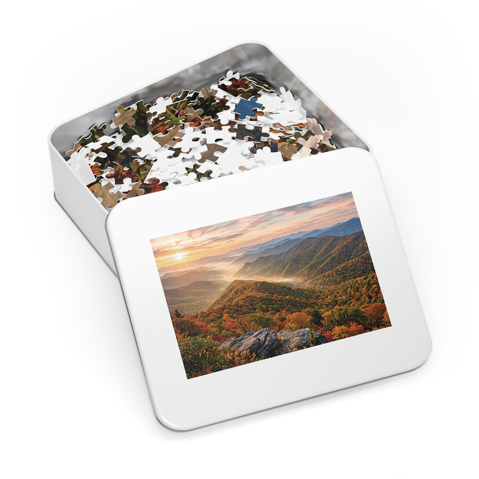 Hình thu nhỏ: Scenic Mountain Sunrise Jigsaw Puzzle (with Tin)