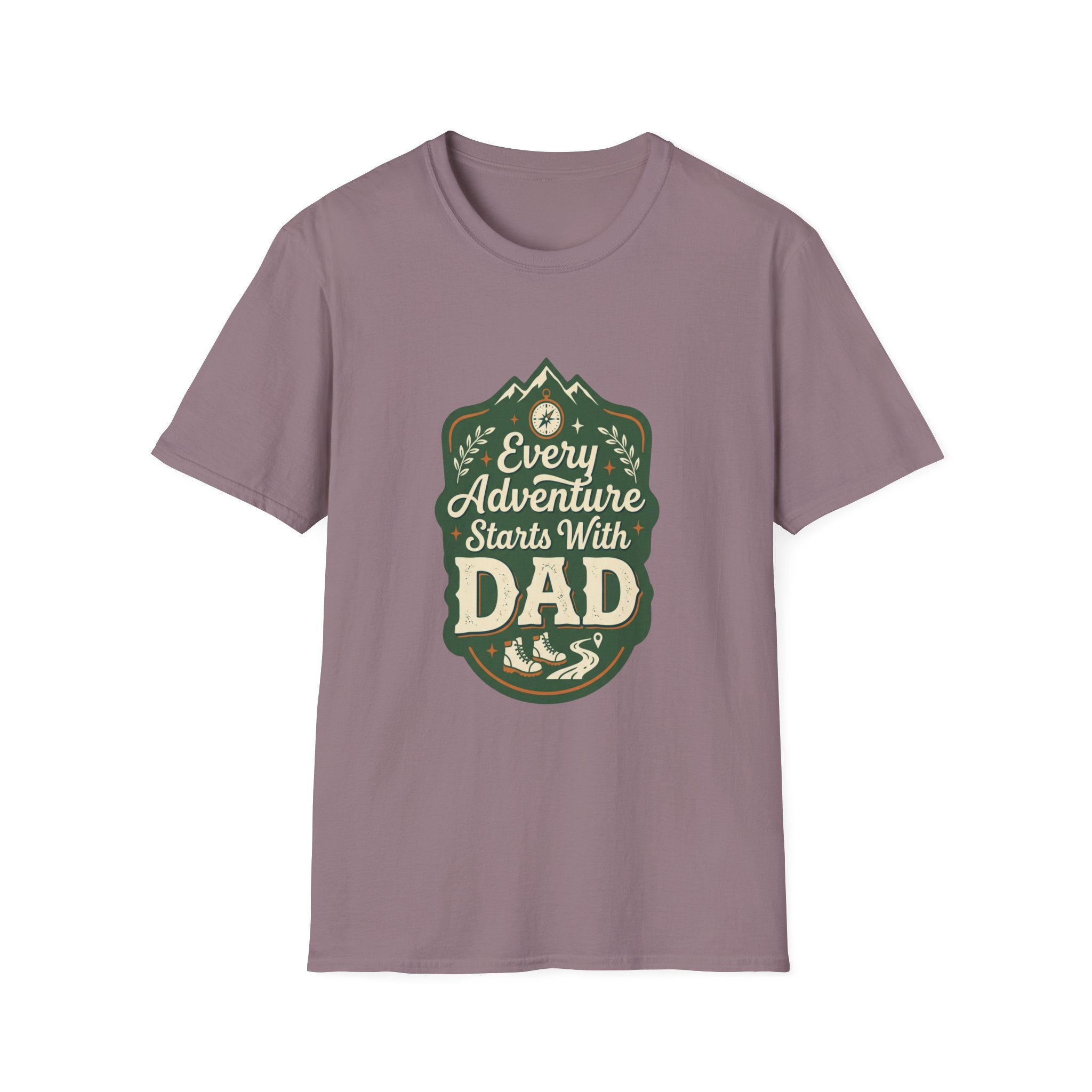 Every Adventure Starts With Dad T-Shirt — Outdoor Camping Father's Day Tee