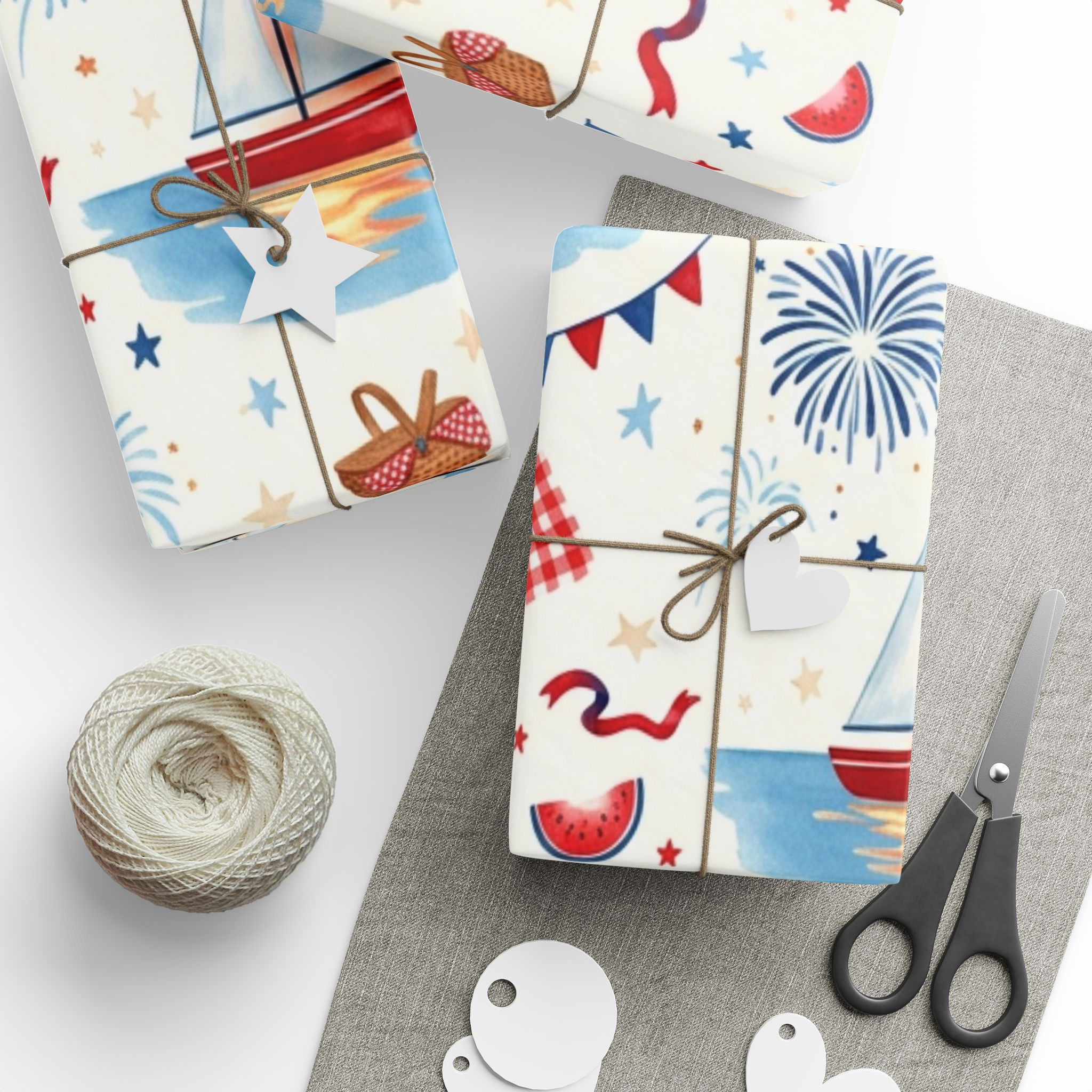 Patriotic Picnic Wrapping Paper Roll