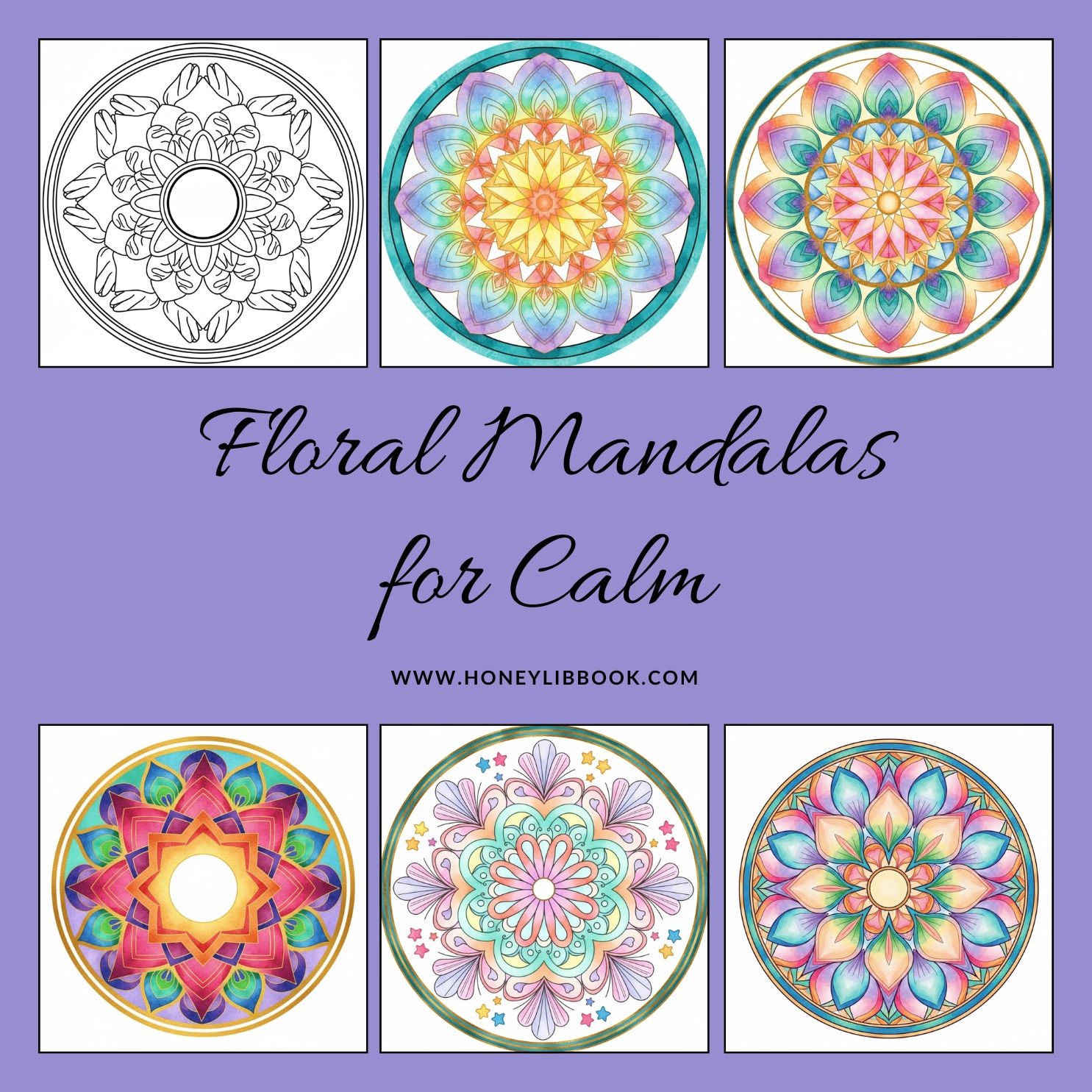 LUMADRA-A Gentle Mandala Coloring Journey of Blooming Flowers.