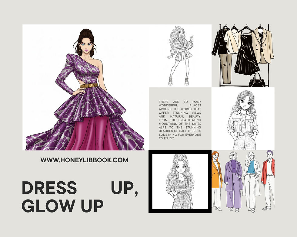Hình thu nhỏ: LUNAVE’RA-Street to Party Fashion Coloring Book for Girls. 