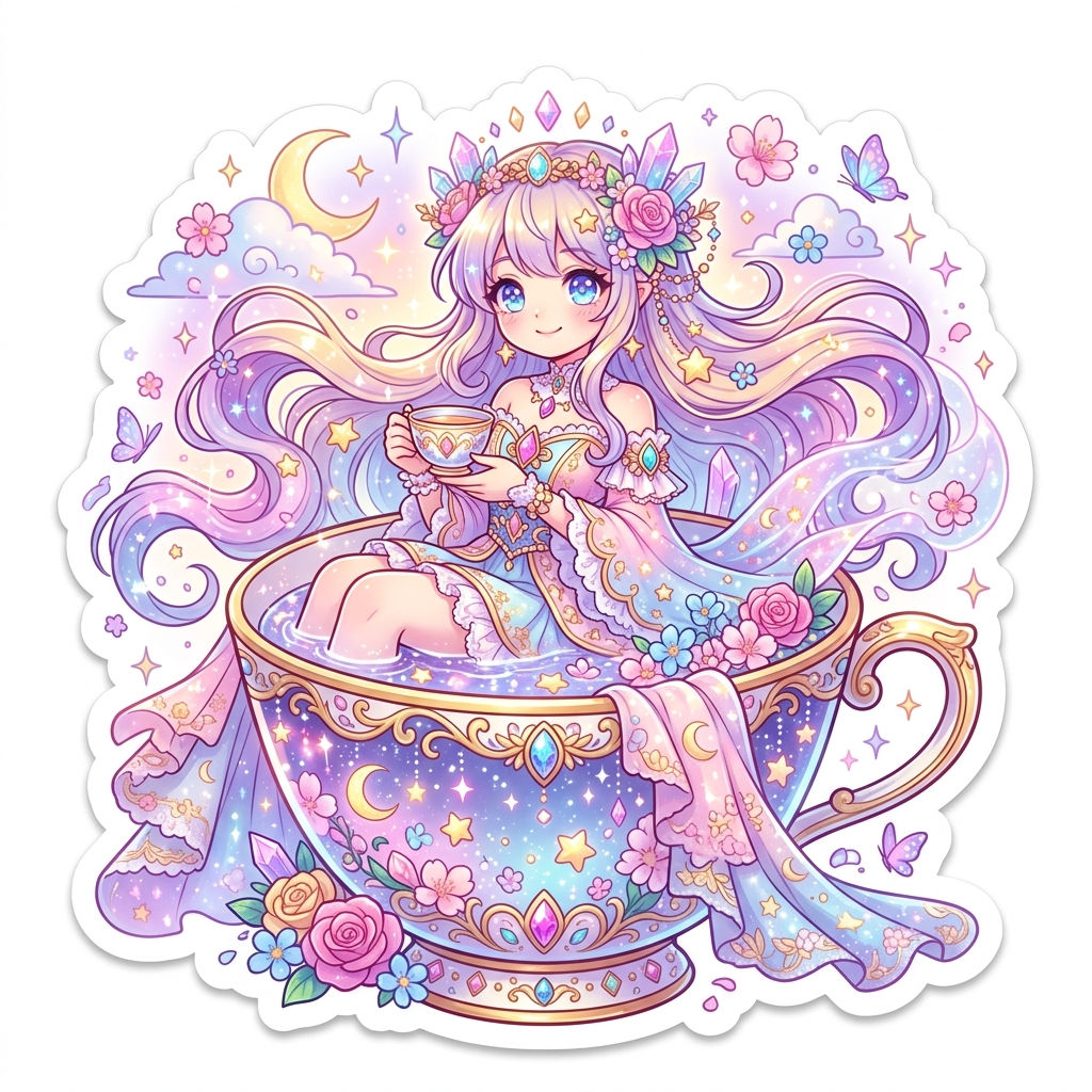 Celestara A Magical Collection of Celestial Princess & Fantasy Digital Stickers