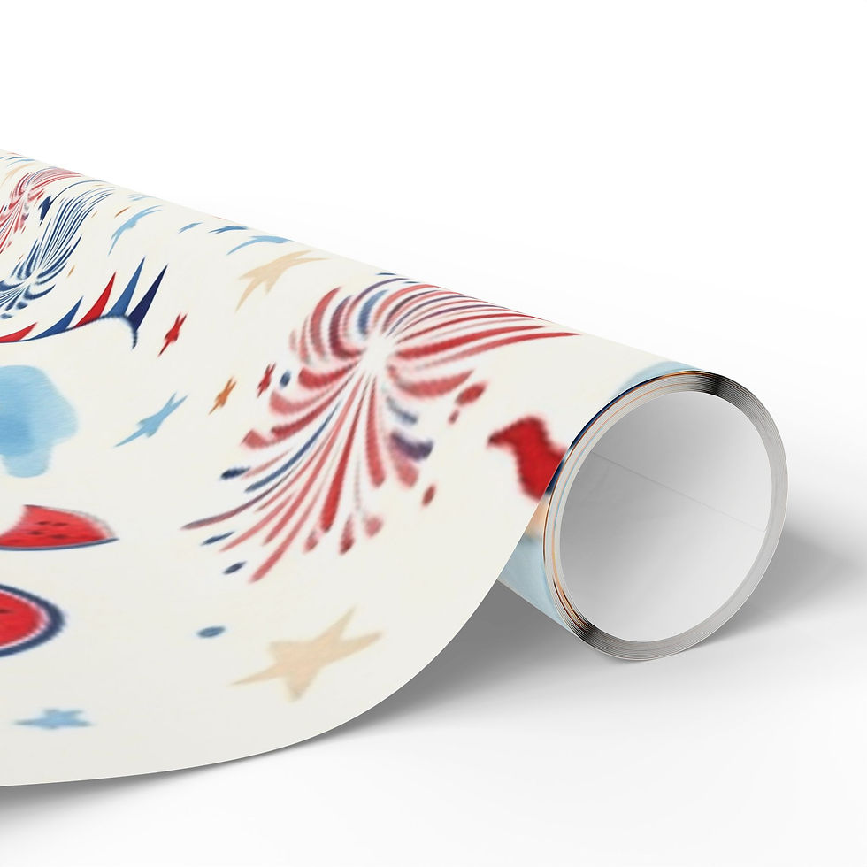 Hình thu nhỏ: Patriotic Picnic Wrapping Paper Roll
