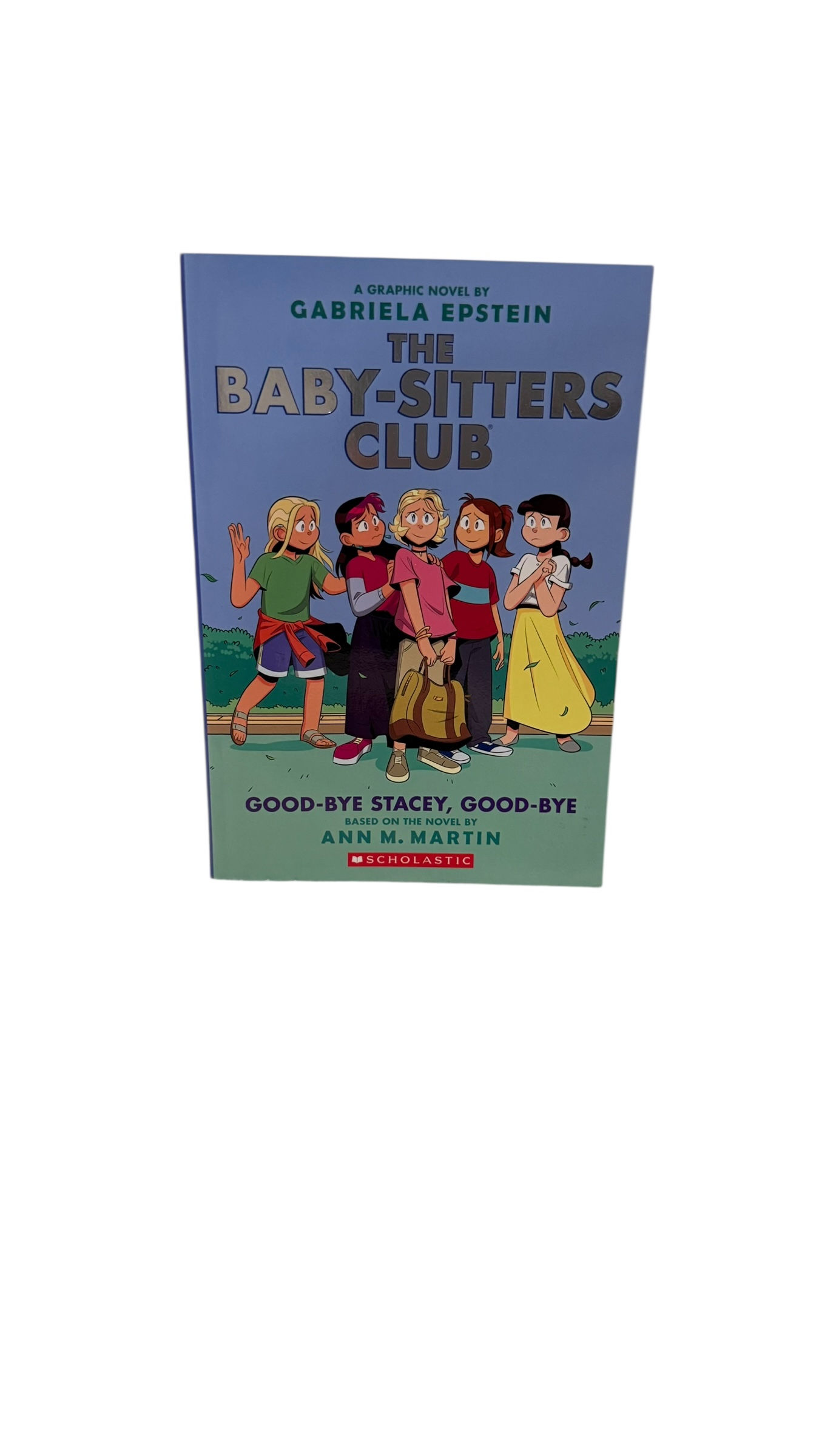 The Baby-Sitters Club book cover featuring group of kids and visible text.