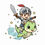 Thumbnail: Cartoon knight riding a green dragon with a sword and stars.