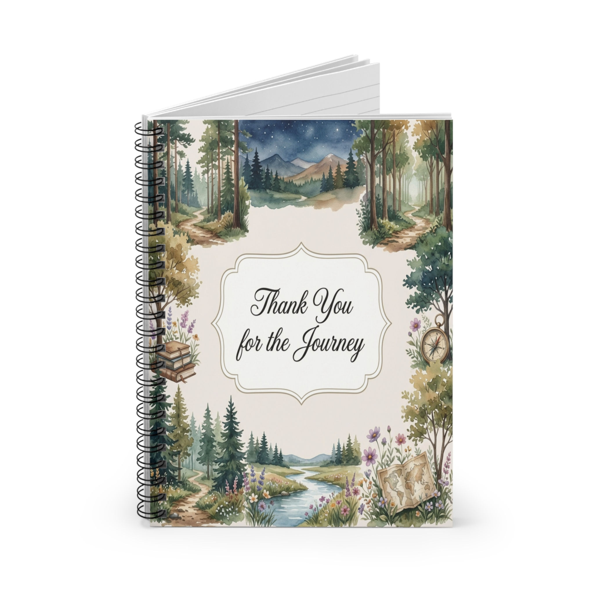 Rustic Nature Journal for Gratitude, Travel Memories & Gifts