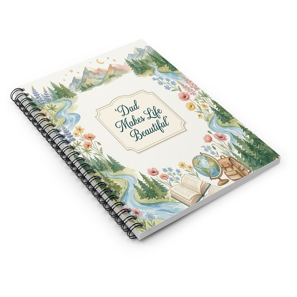 Hình thu nhỏ: Floral Adventure Ruled Journal for Fathers, Gift for Father's Day