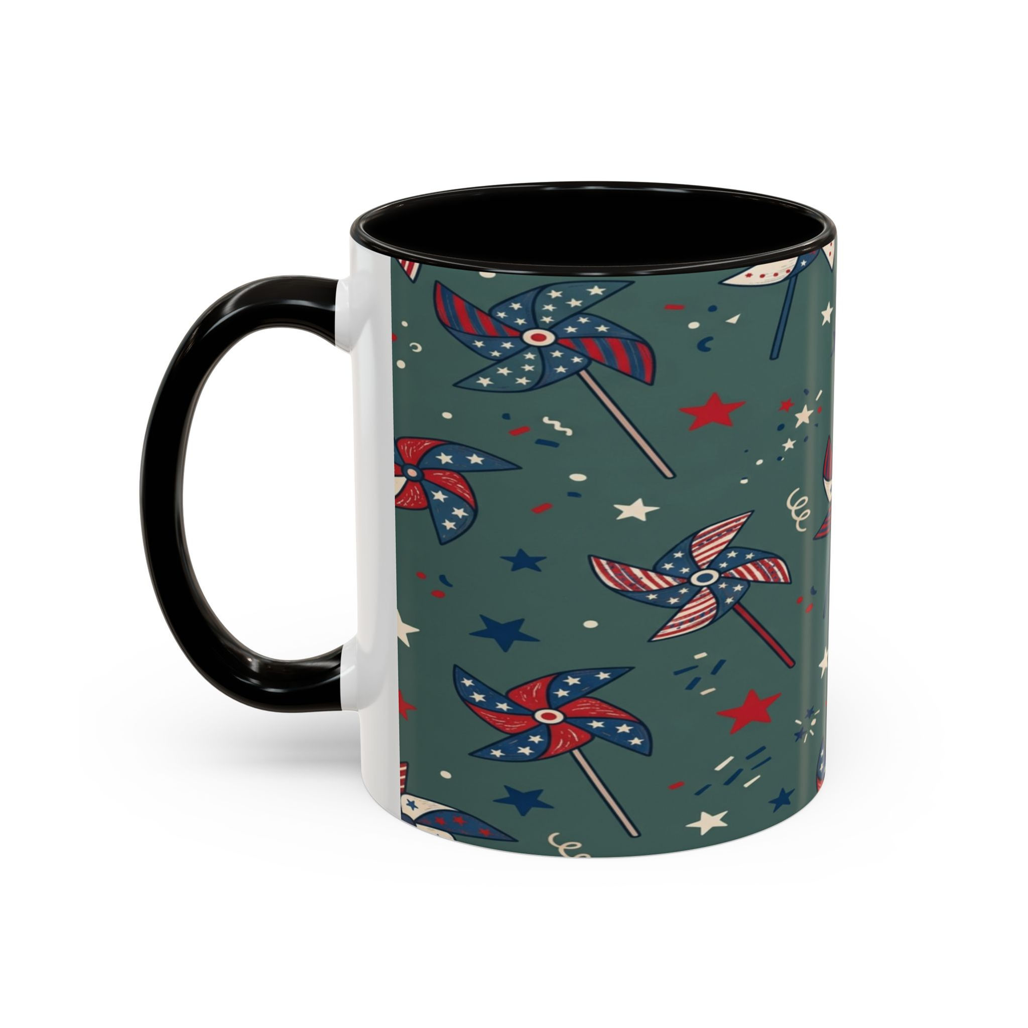 Patriotic Pinwheel Coffee Mug (11oz & 15oz)