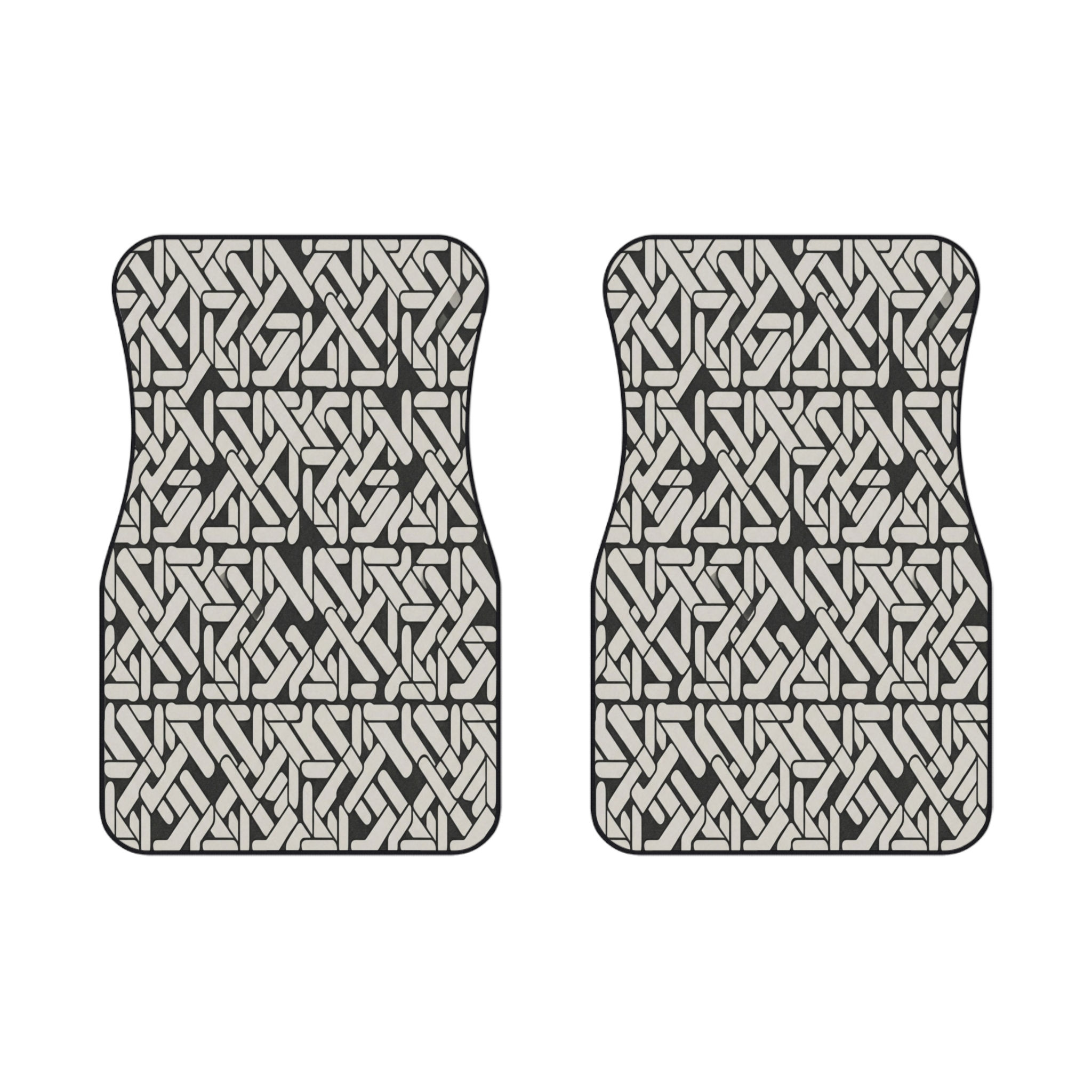 Woven Geometric Car Mats (2x Front)