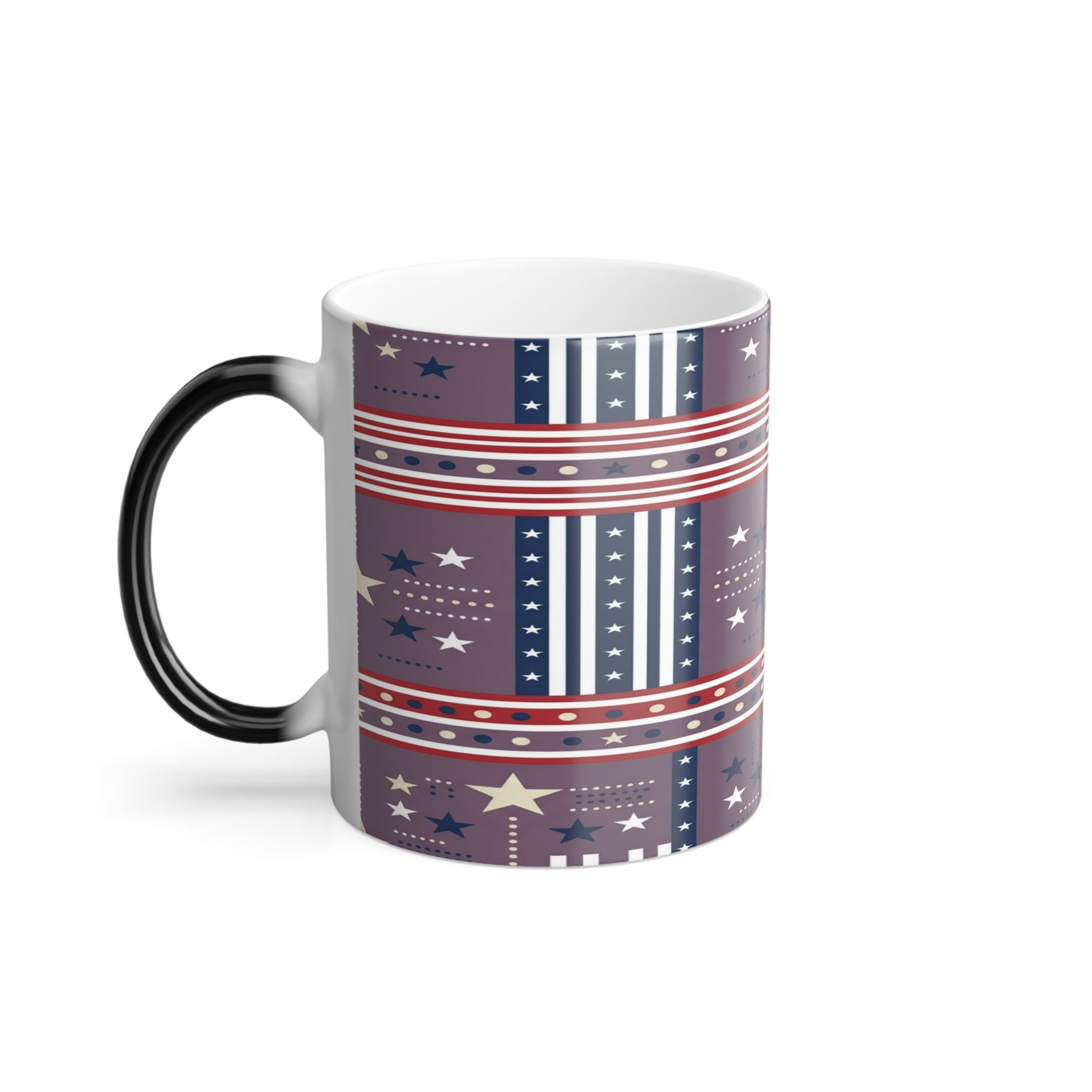 Patriotic Stars Color-Changing Mug — 11oz