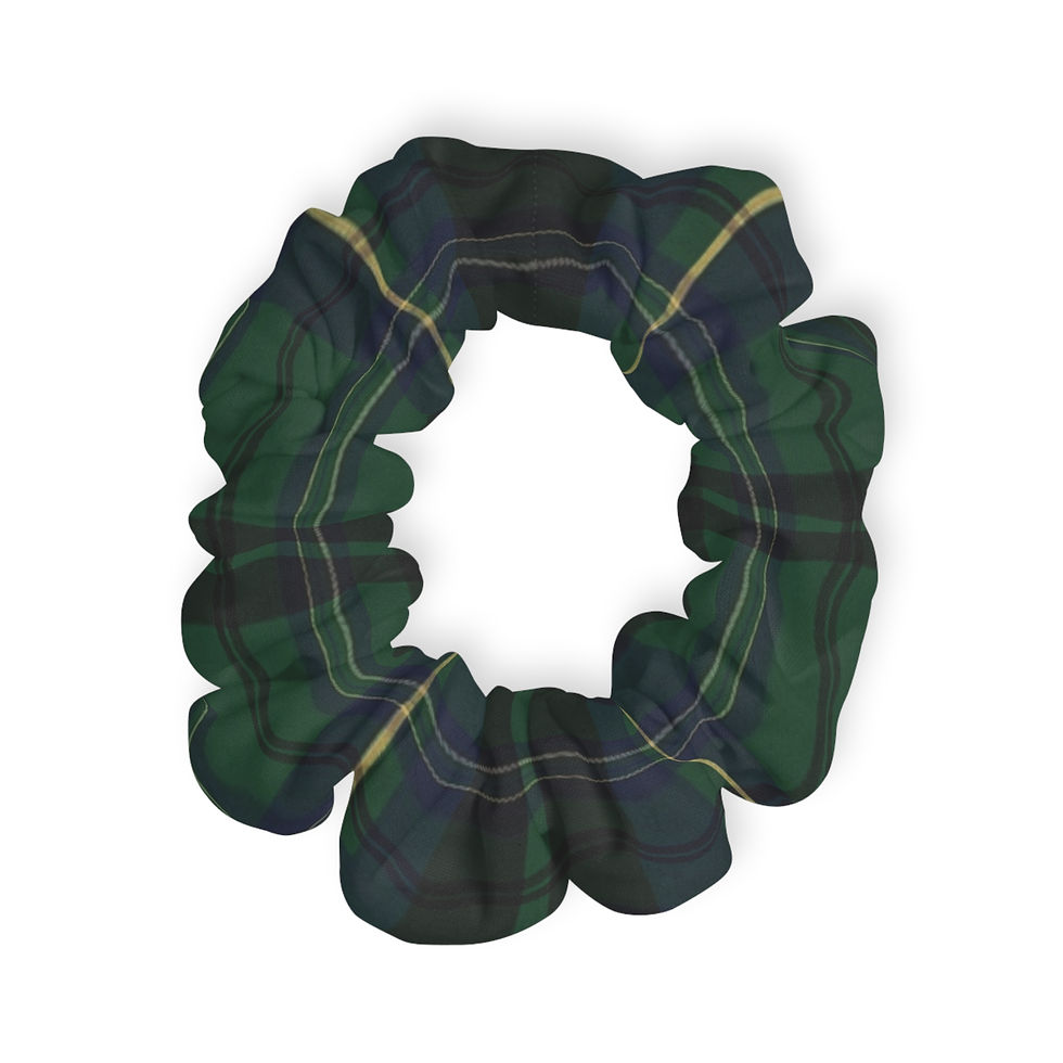 Hình thu nhỏ: Plaid Hair Tie for Women, Cozy Scottish-Inspired Accessory