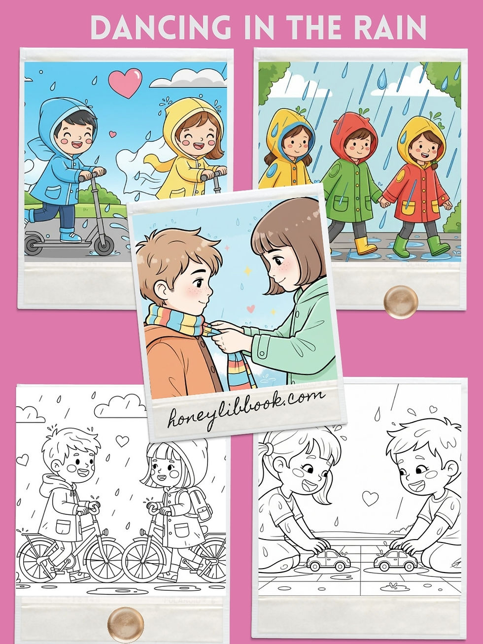 Hình thu nhỏ: Dancing in the Rain – A Childhood Coloring Story. 