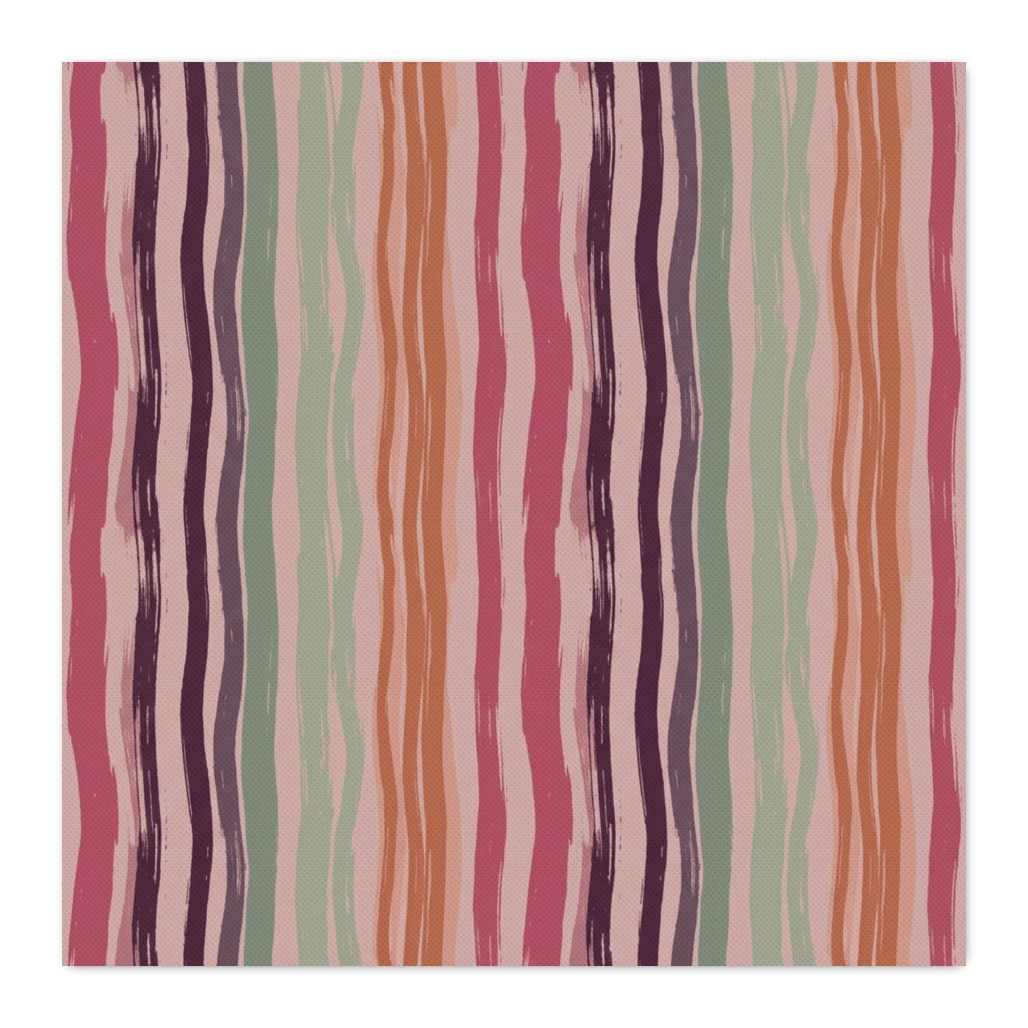 Striped Brushstroke Fabric by the Yard — Spun Polyester Sewing & Home Decor