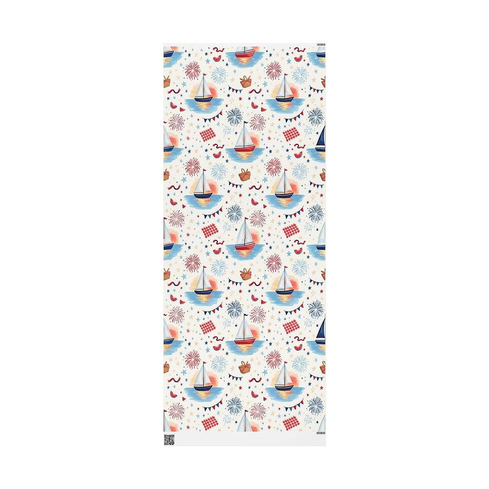 Thumbnail: Patriotic Picnic Wrapping Paper Roll