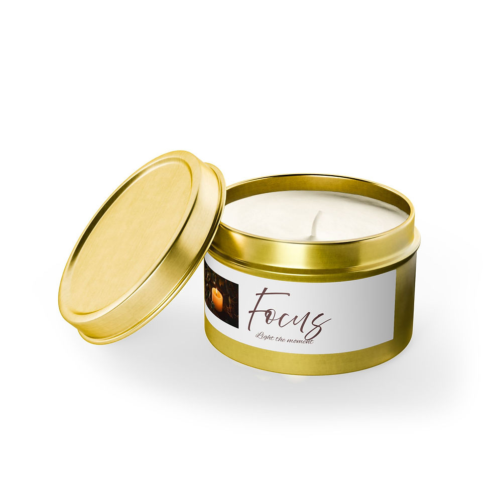 Hình thu nhỏ: Focus Tin Candle — Aromatherapy Soy Candle for Concentration & Calm