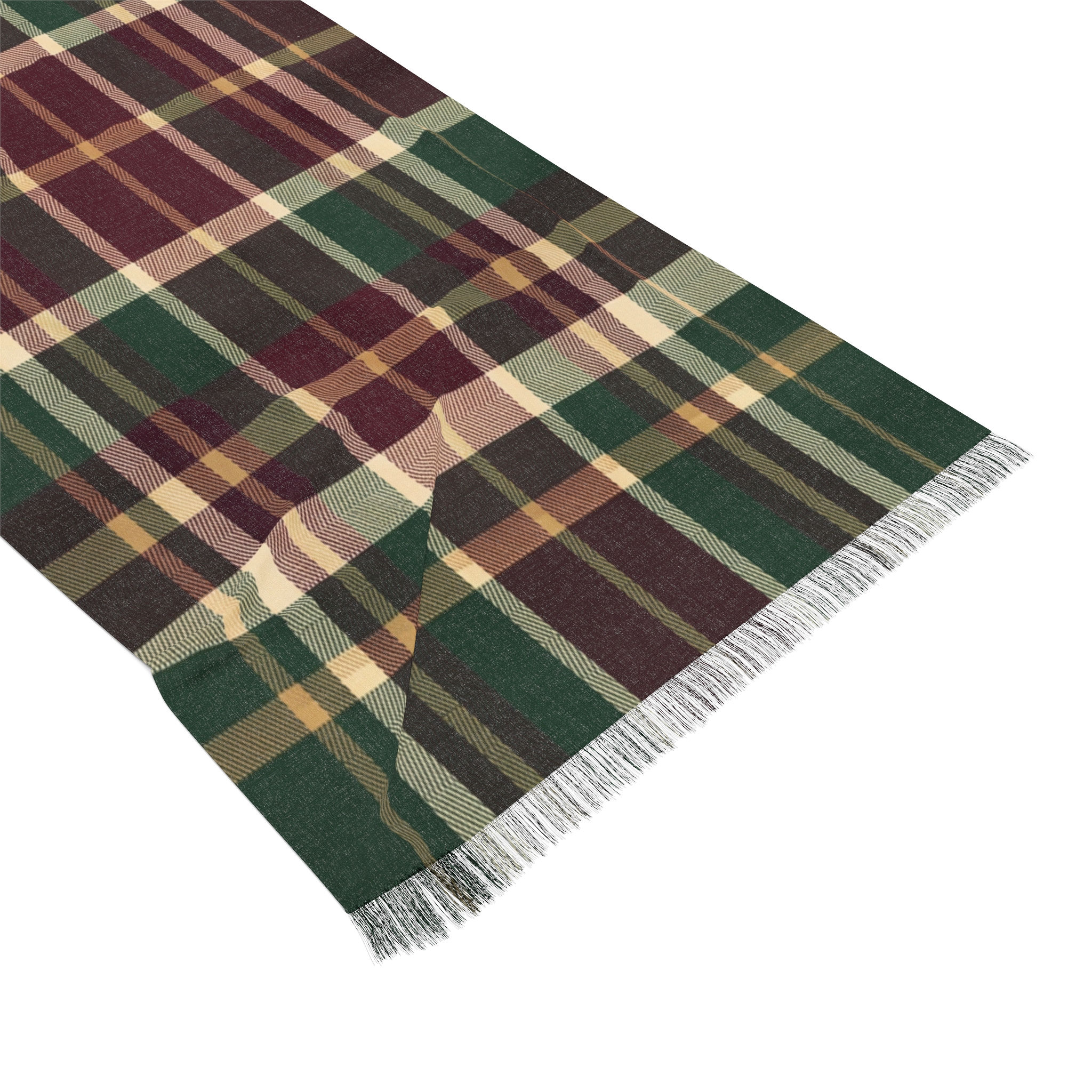 Classic Plaid Light Scarf – Cozy Fall and Winter Accessory 27''x 71''
