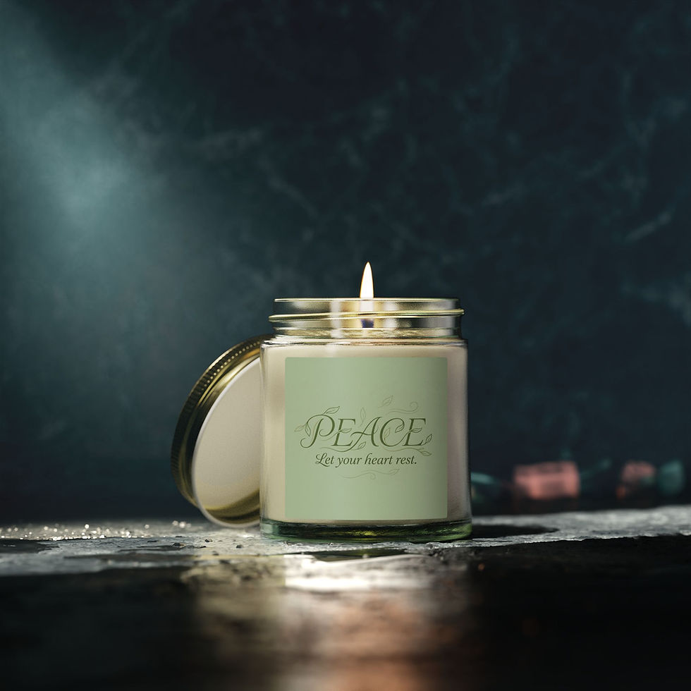 Hình thu nhỏ: Peace Scented Candle — Coconut Apricot Wax (4oz & 9oz)