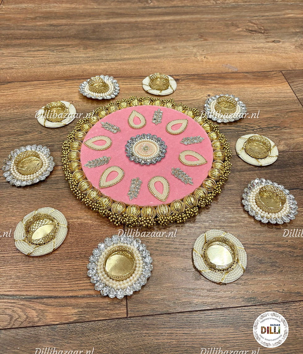 Reversible Handmade Rangoli Mat