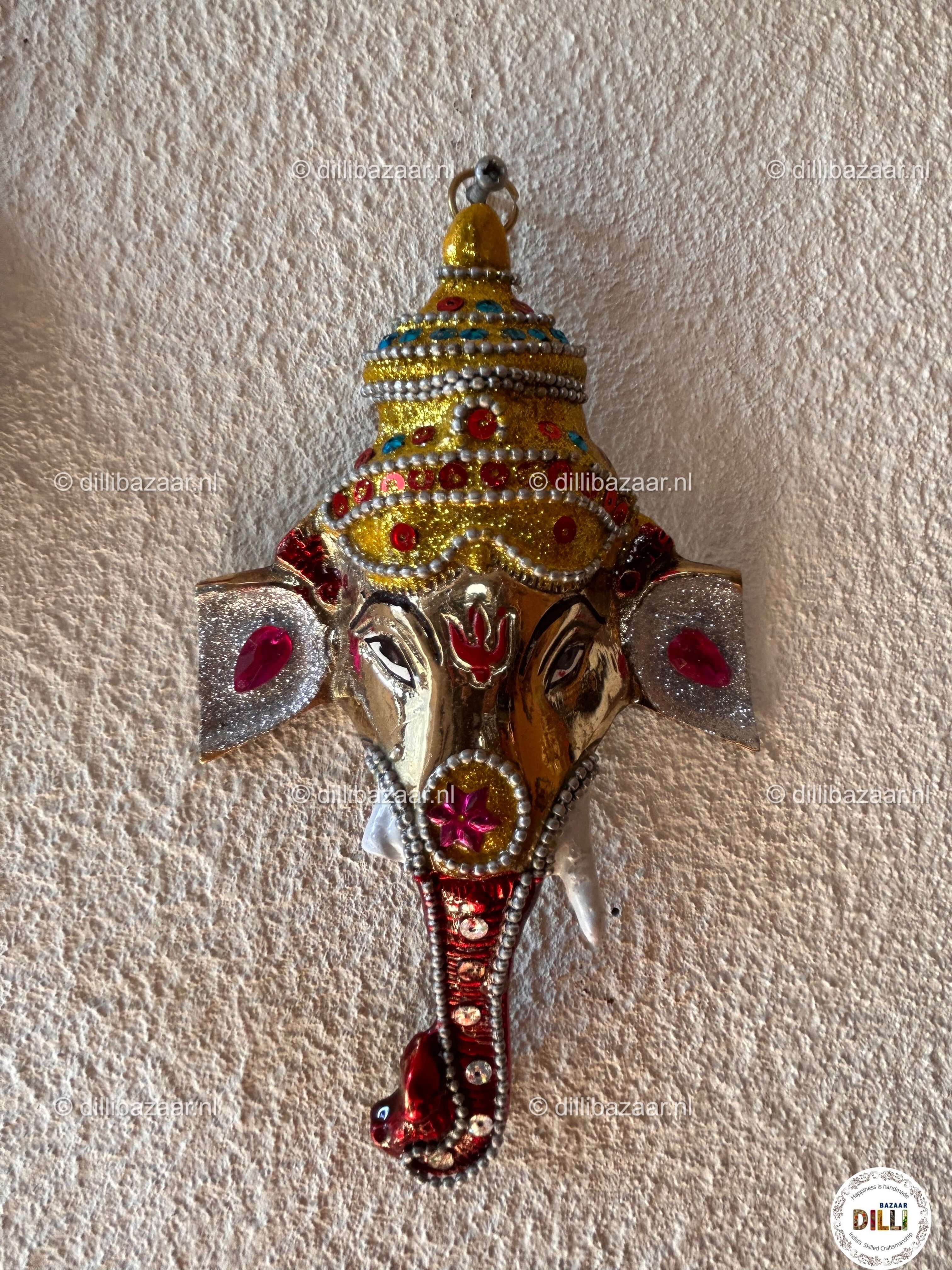 Brass - Ganesh  Face Hanging