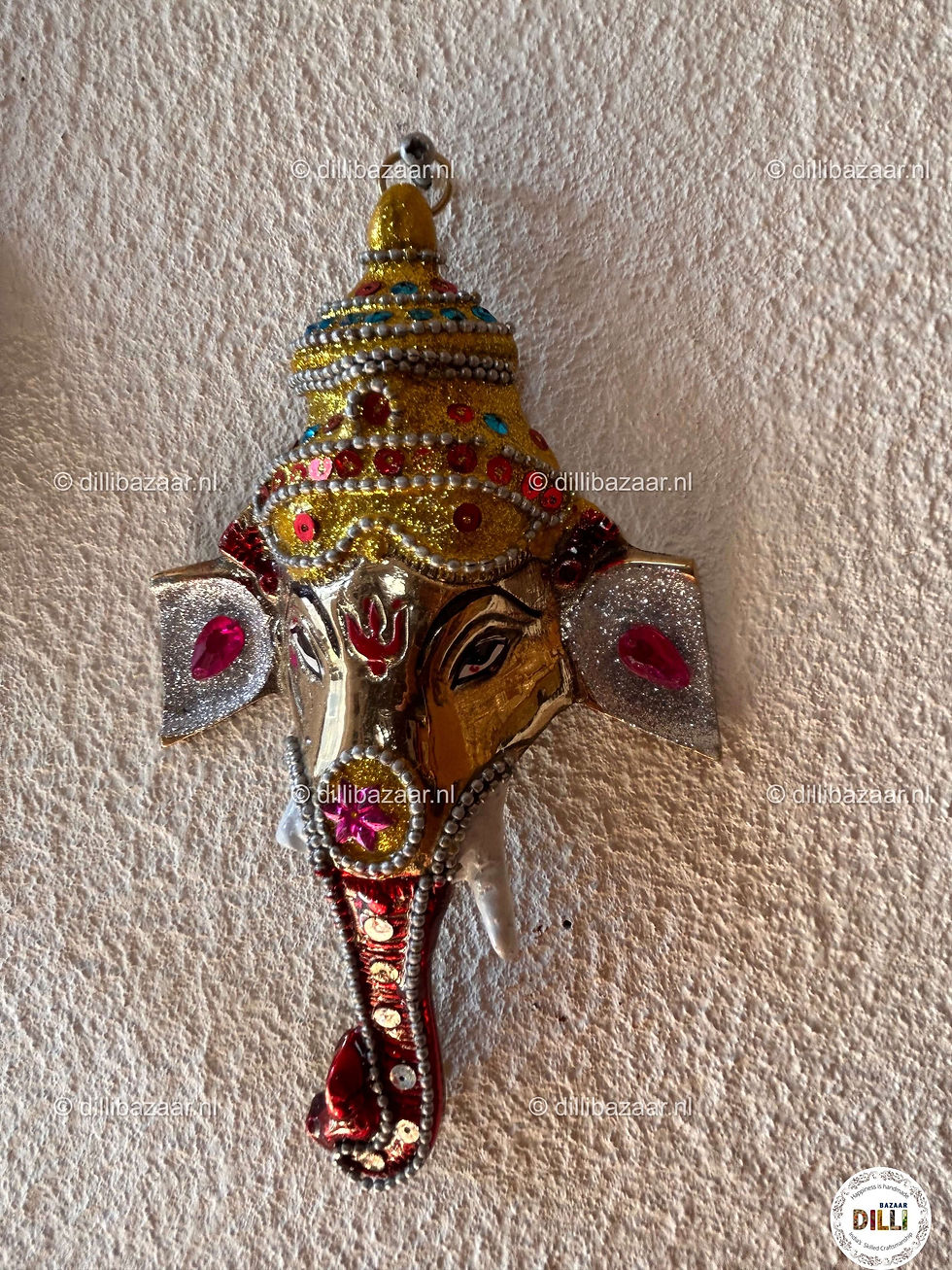 Thumbnail: Brass - Ganesh  Face Hanging