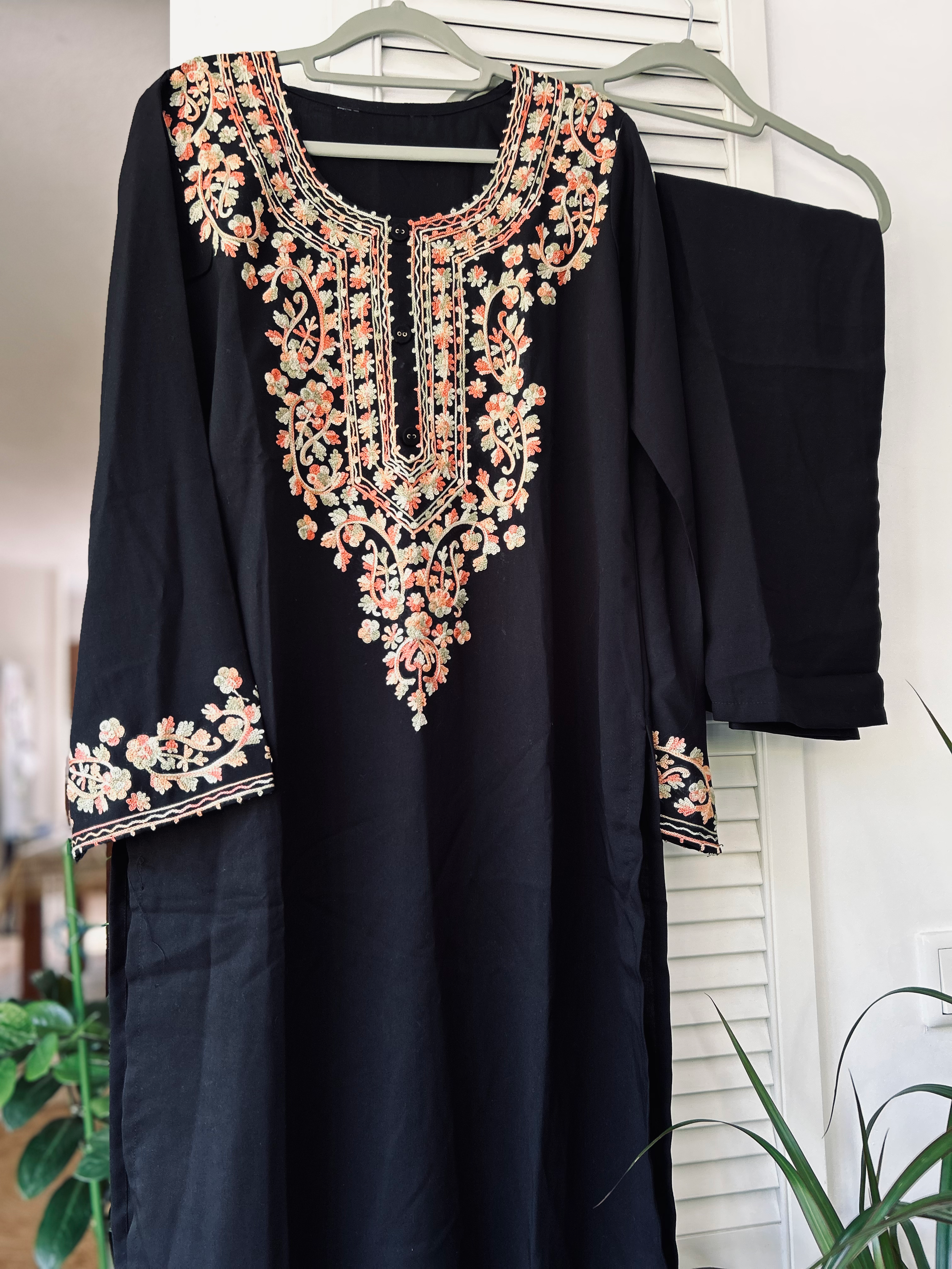Kashmiri Embroidered Suit Set