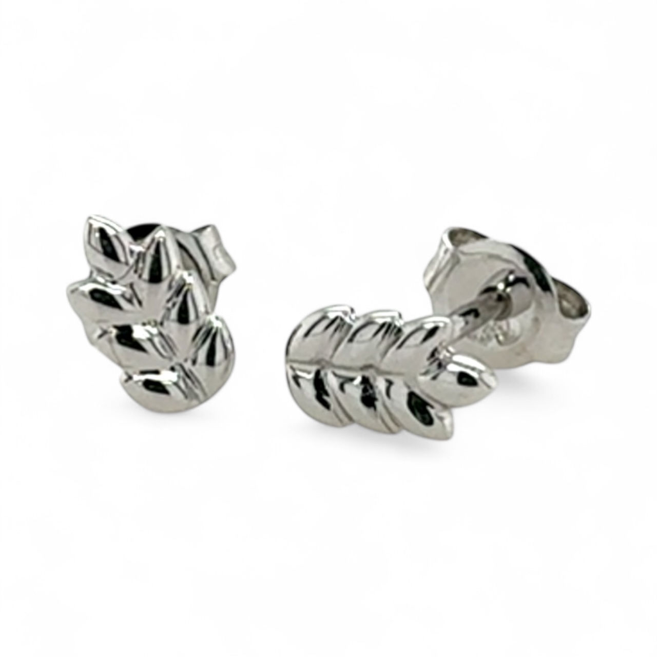 Demeter Stud Earrings (White Gold)
