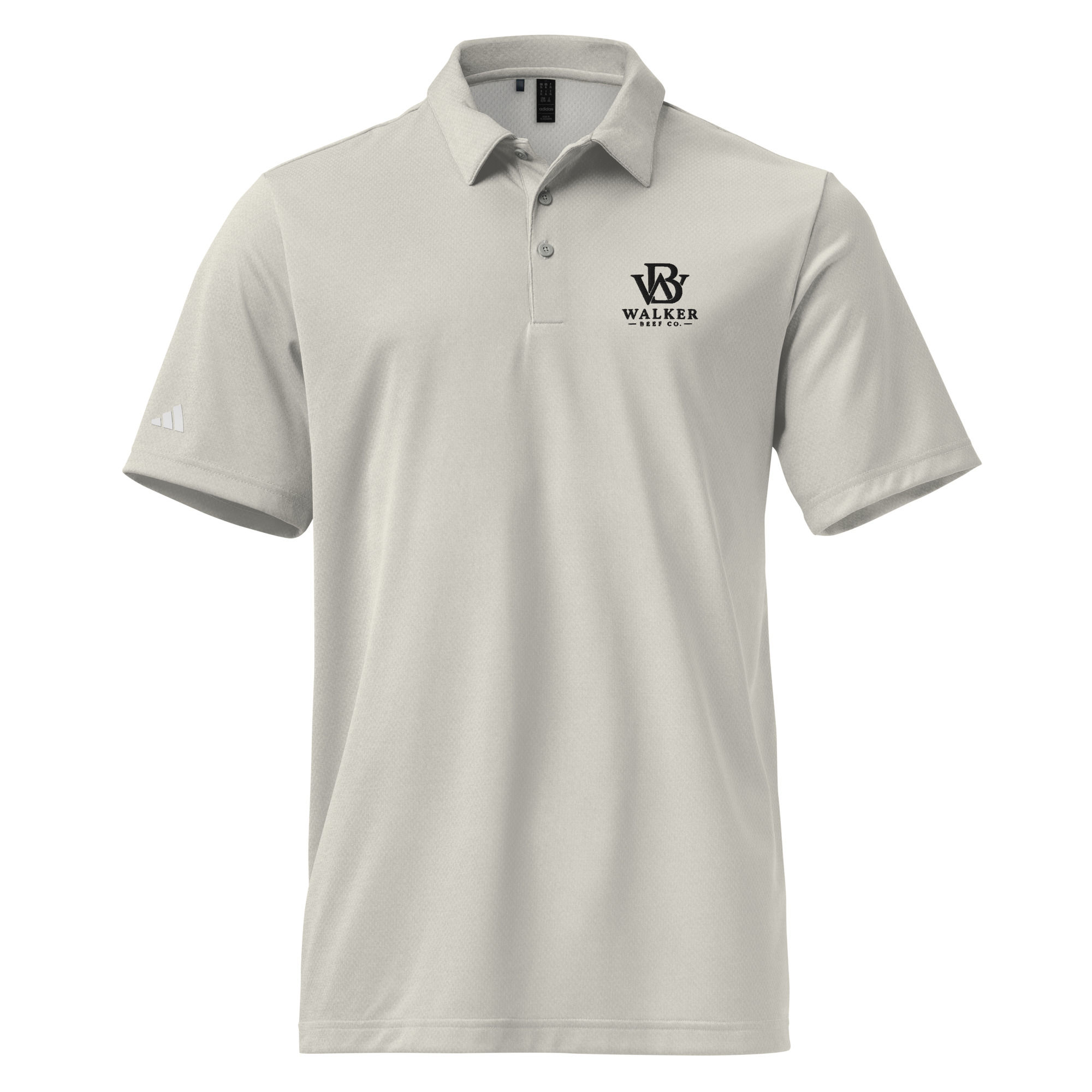 Walker Beef co adidas space-dyed polo