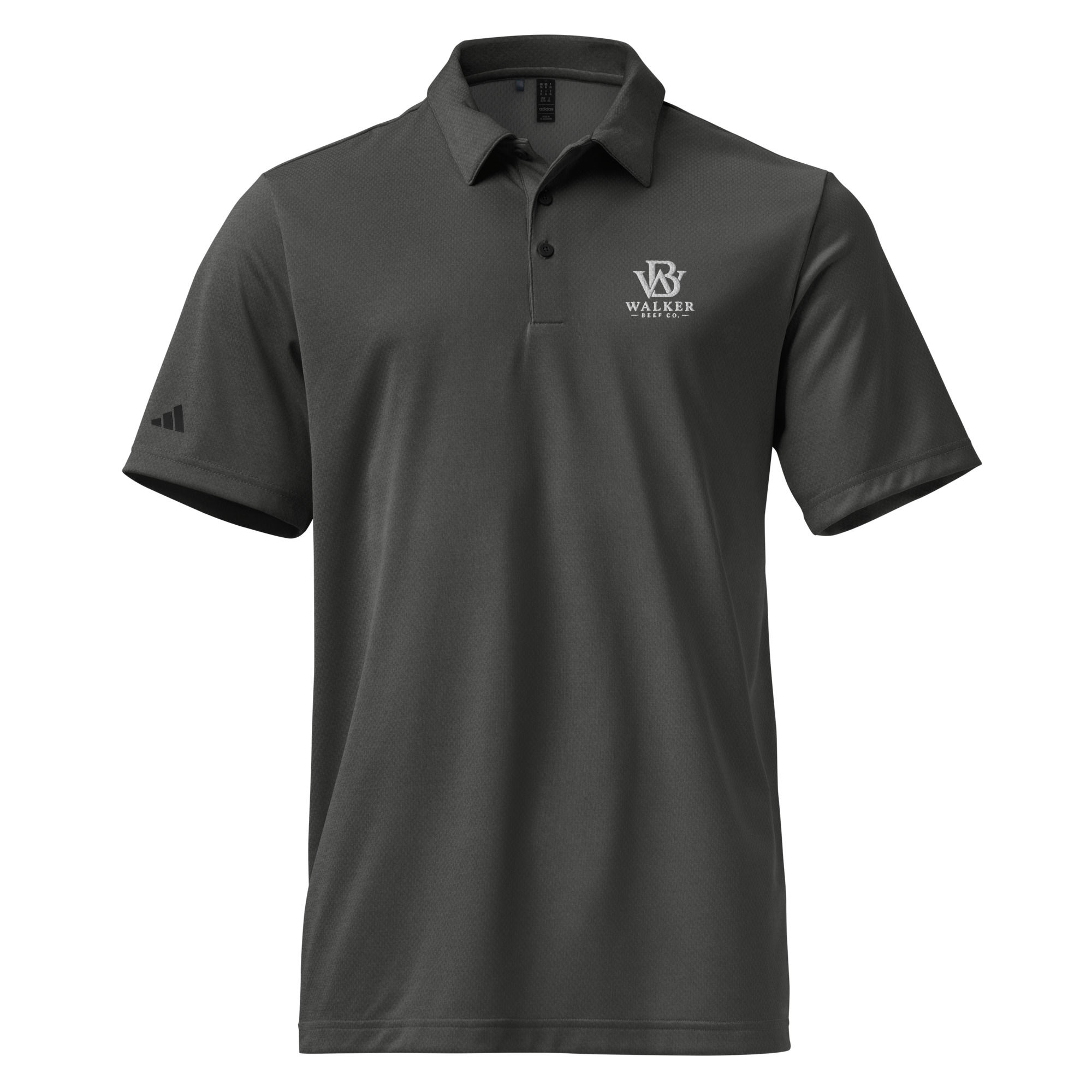 Walker Beef co adidas space-dyed polo