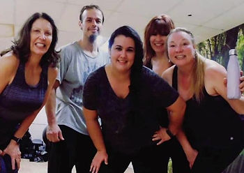 Board Members Margie (left) & Karyn (right) at IntoFun Zumba Class