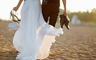 Bride and Groom on Beach
