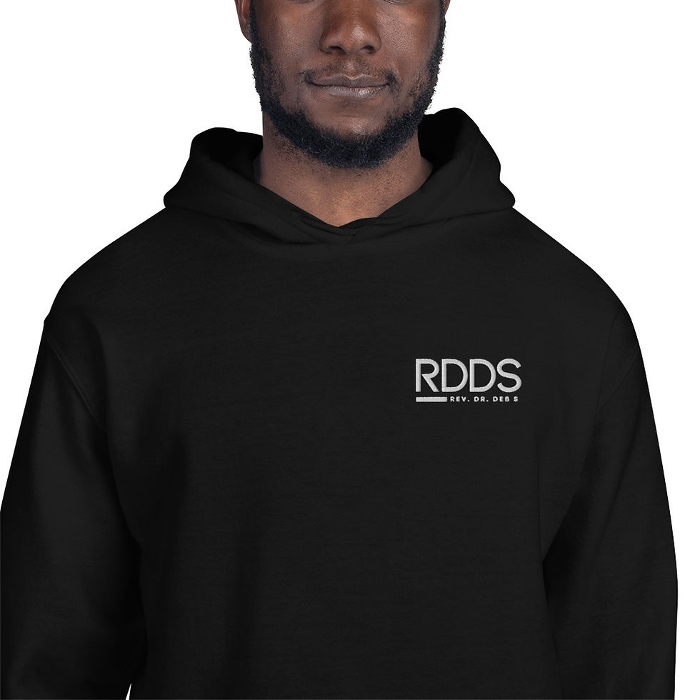 Thumbnail: Rev. Dr. Deb S Logo Unisex Hoodie - Dark