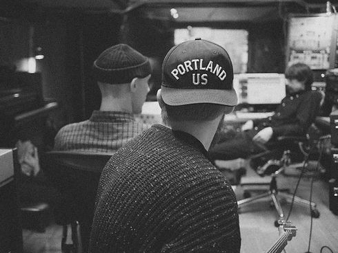 Musicians in Recording Studio