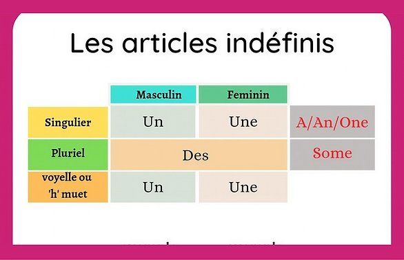Simply FRENCH - Les articles indéfinis photo.png