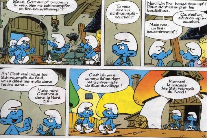 Learning French with Tintin, Astérix and the Smurfs comic books