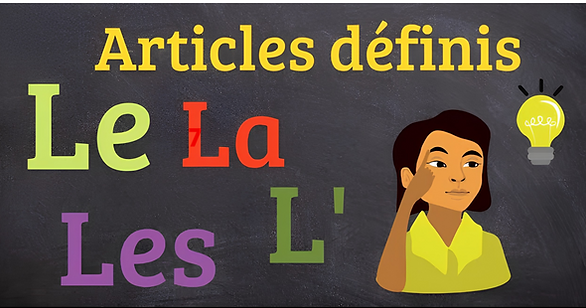 French definite articles le la l les explained