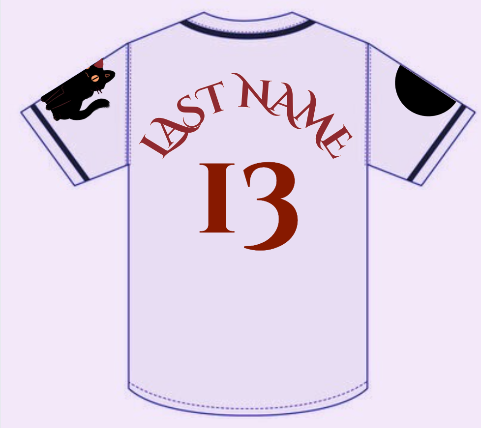 Women's Professional Baseball Project: Salem Witches Alternative Uniform (Back)