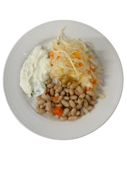 Griechische Spezialität Pommes Fleisch Salat Reis Hellas Lunestedt