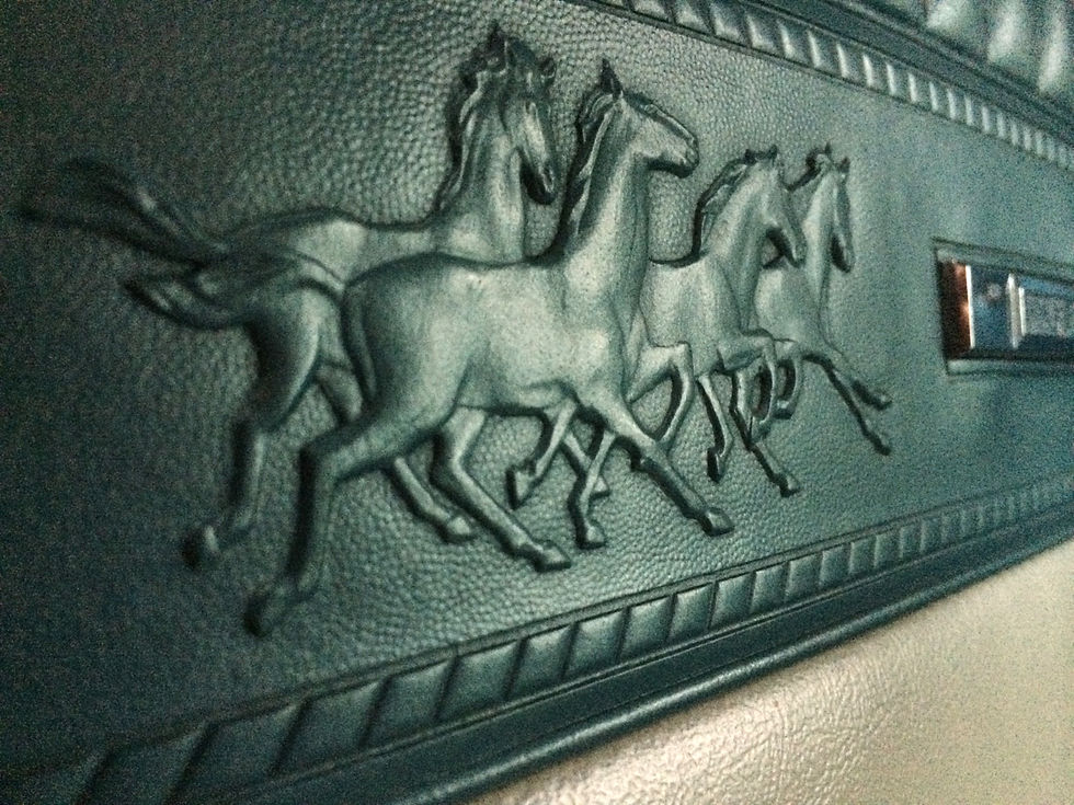 Ford Mustang Seat Upholstery with embossed mustangs