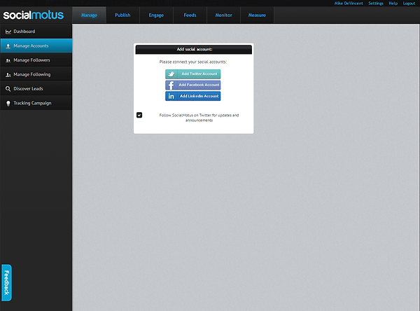 SocialMotus Dashboard