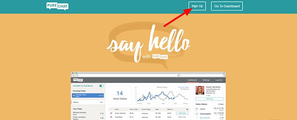 Live Chat Software Signup