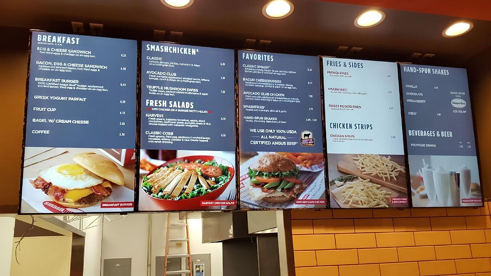 5 Cách Tận Dụng Sức Mạnh TV Signage Cho Ngành Nhà Hàng