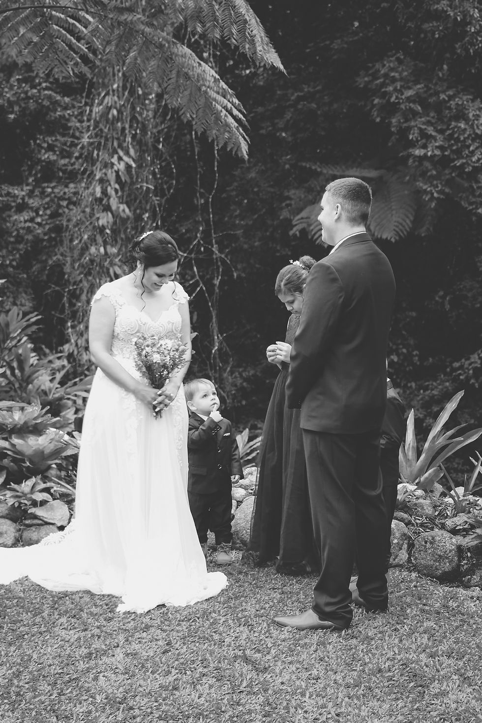 Girl laughing at Cairns micro-wedding