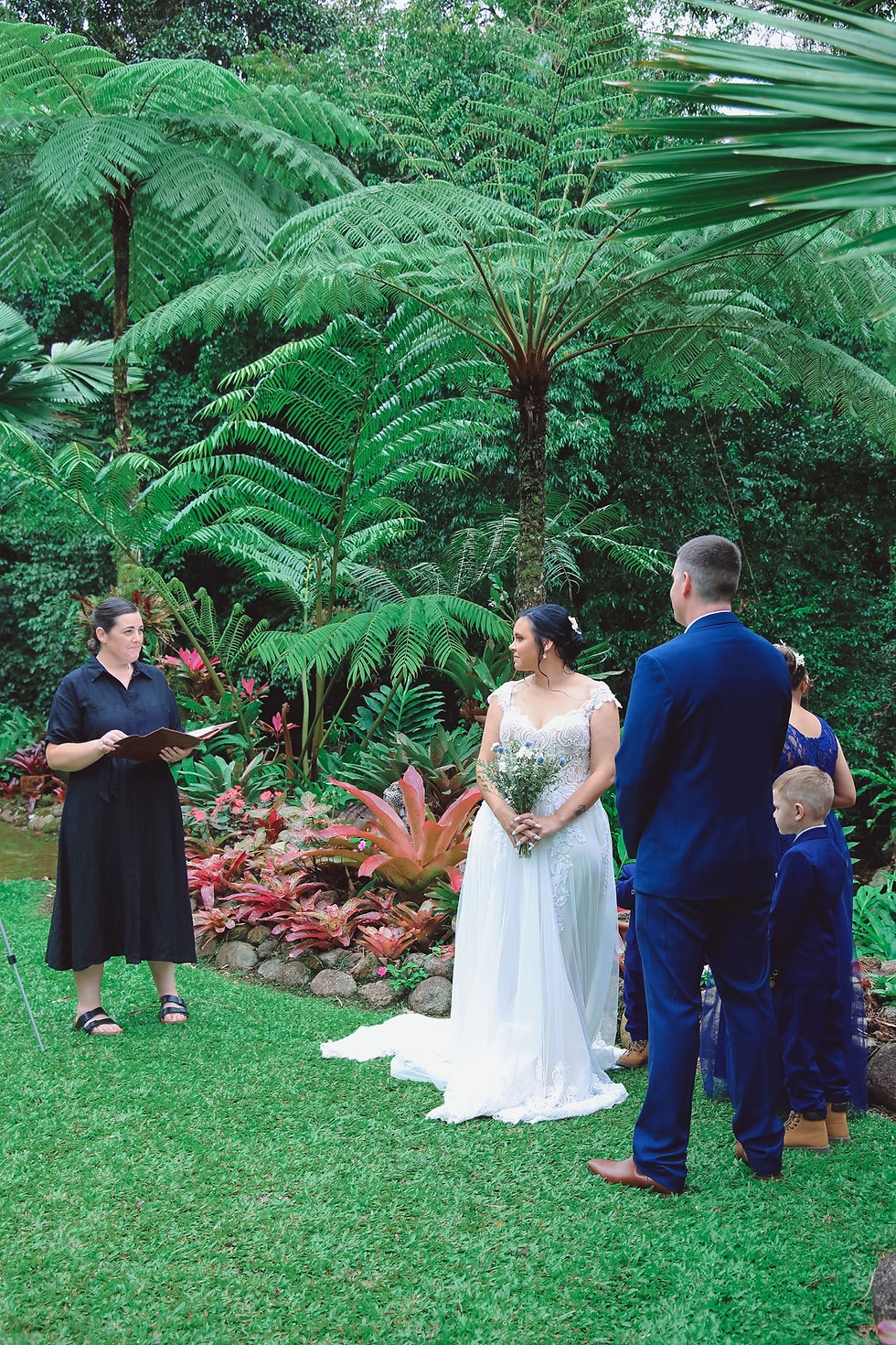 Ceremony at Cairns micro-wedding